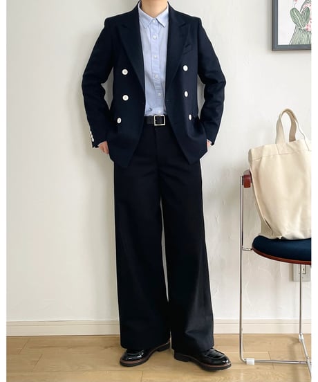 ｜早期割¥2,000OFF 11/30まで｜ WIDE PANTS BLACK【TRP39-RR201VZBK】