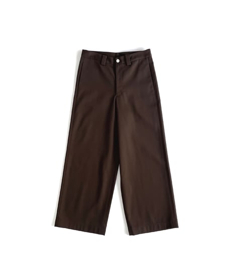 ｜早期割¥2,000OFF 11/30まで｜ WIDE PANTS BROWN【TRP39-RR201VZBR】