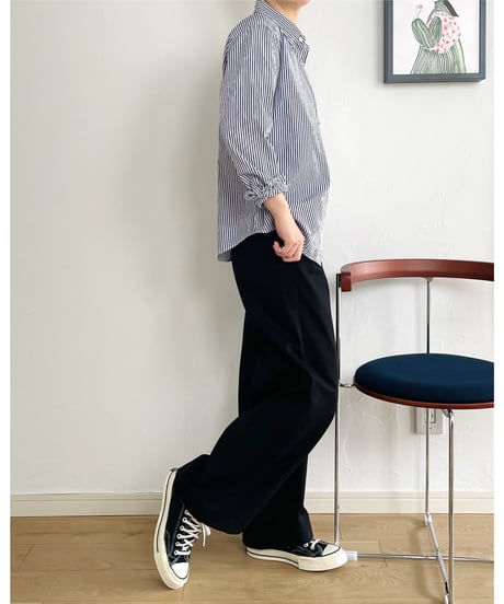 ｜早期割¥2,000OFF 11/30まで｜ WIDE PANTS BLACK【TRP39-RR201VZBK】