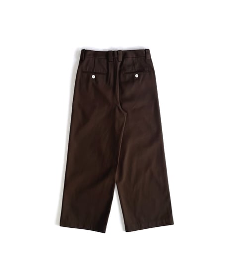 ｜早期割¥2,000OFF 11/30まで｜ WIDE PANTS BROWN【TRP39-RR201VZBR】