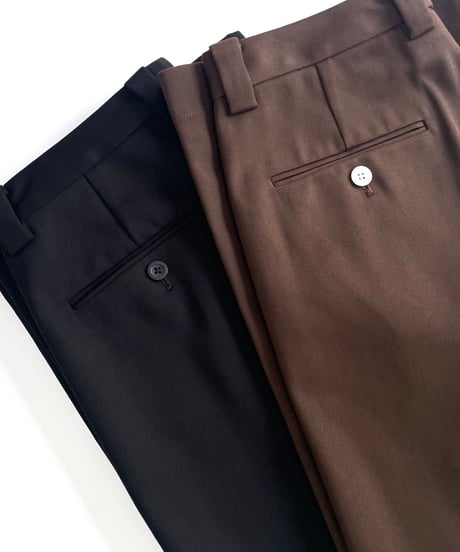 ｜早期割¥2,000OFF 11/30まで｜ WIDE PANTS BROWN【TRP39-RR201VZBR】
