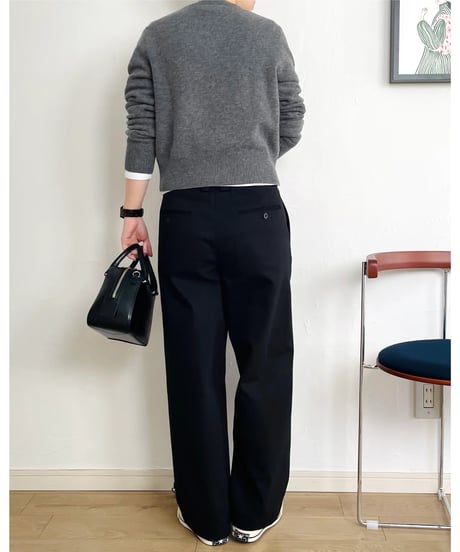 ｜早期割¥2,000OFF 11/30まで｜ WIDE PANTS BLACK【TRP39-RR201VZBK】