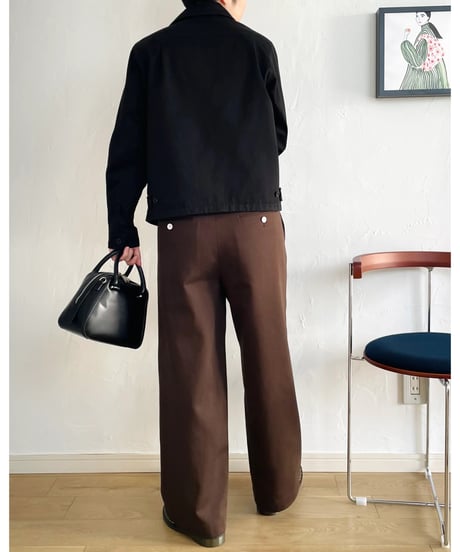 ｜早期割¥2,000OFF 11/30まで｜ WIDE PANTS BROWN【TRP39-RR201VZBR】