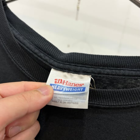 00s Hanes plain t-shirt black