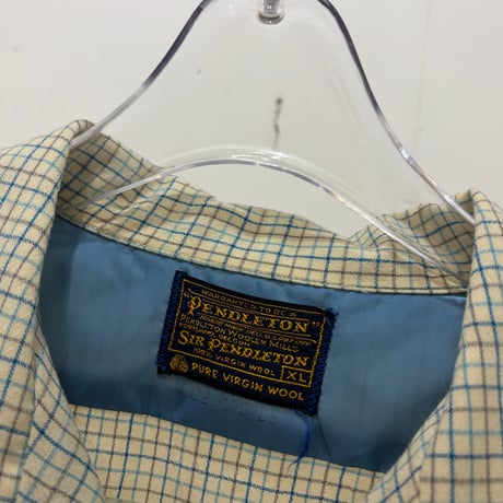 60s Sir Pendleton shirt 表記XL
