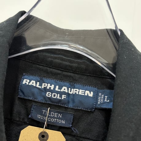 90s Ralph Lauren "TILDEN" shirt black