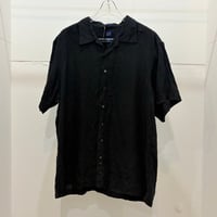 00s GAP linen shirt BLACK