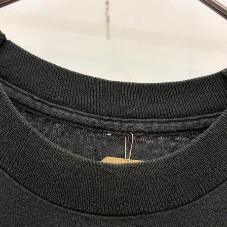 90s~ unknown plain t-shirt black