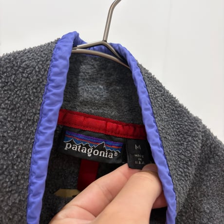 ~90s Patagonia snap-t gray 前縦ナイロン