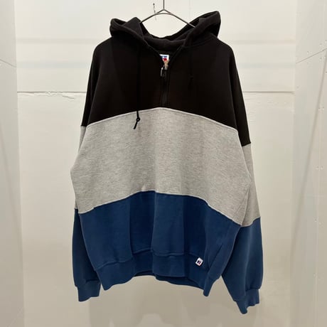 90s Russell half zip hoodie