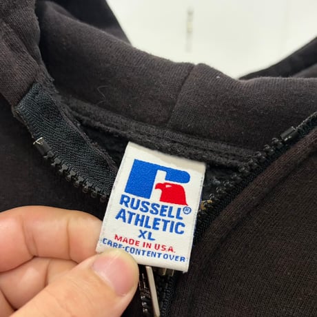 90s Russell half zip hoodie