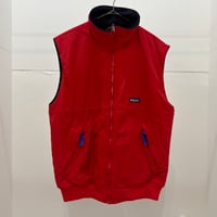 90s Patagonia shelled synchilla vest red