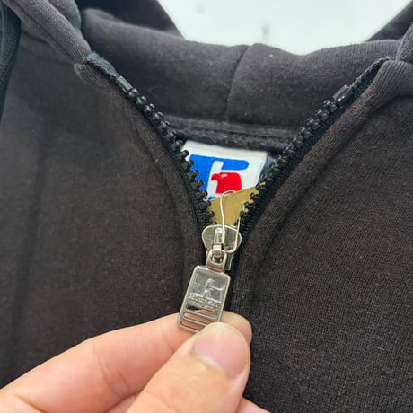90s Russell half zip hoodie