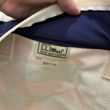 ~00s L.L.Bean tote bag ボーダー