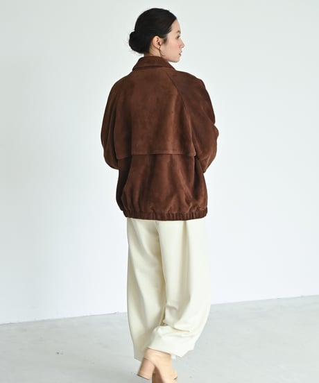 レザーラグランスリーブジャケット