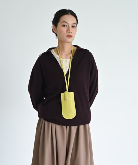 ウールカシミヤポロニット