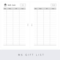 Mini6 gift list