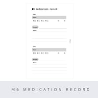 Mini6 medication record