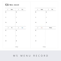 Micro5 menu record
