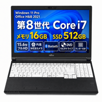 整備済み品】富士通 ノートパソコン A5510/15.6型/フルHD/第10世代