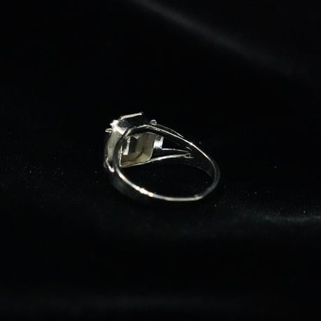 Square Citrine Ring (17号)