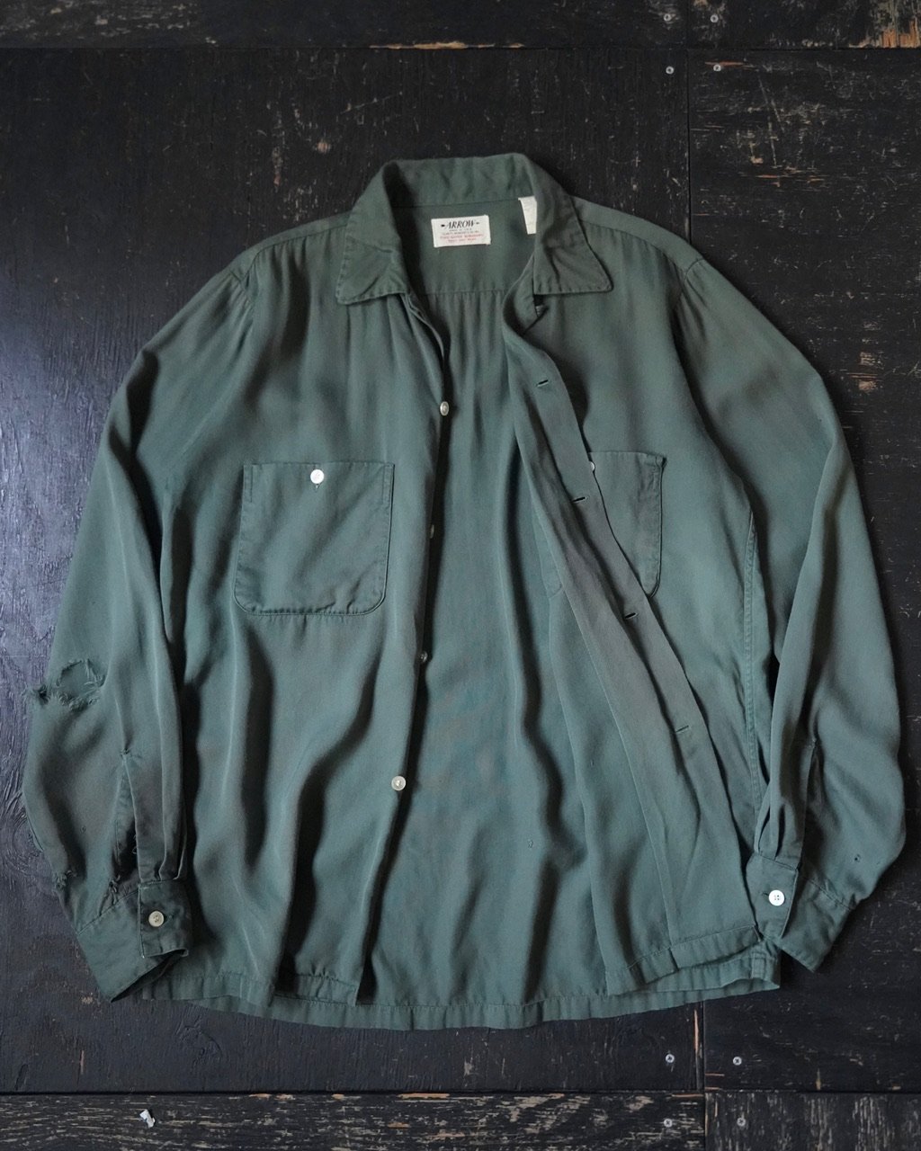 Arrow Vintage Rayon Shirt (50s 15) | globule mag.