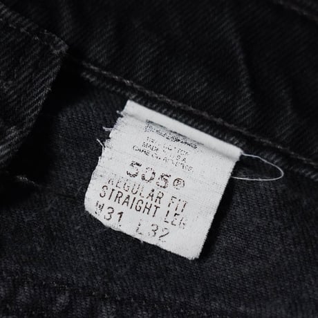 Levis 505 Black Denim Pants (90s 31/32 made in USA)