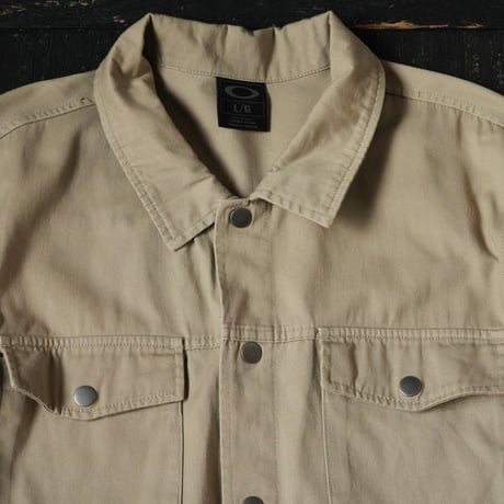 OAKLEY Snap Button Field Jacket (00s L Rare design!!)