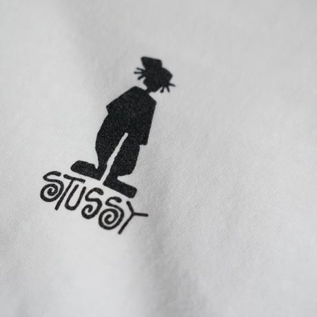 Stussy Shadow Man Print Long Sleeve T-Shirt (90s M)