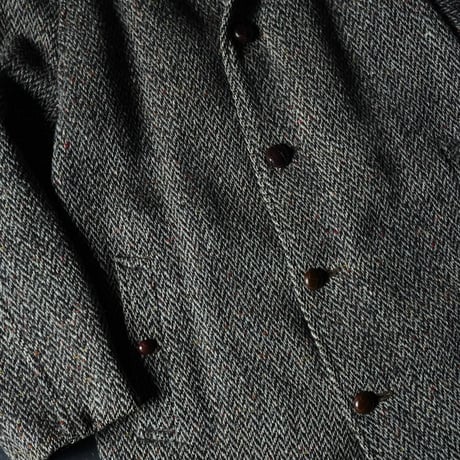 Burberrys' Irish Tweed Long Coat (60s about L made in England)