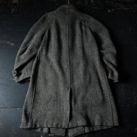 Burberrys' Irish Tweed Long Coat (60s about L made in England)