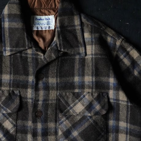 Lumber Jack Wool Open Collar Shirt (L good color!)