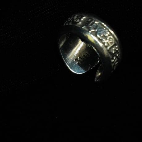Chrome Hearts Scroll Label Ring (00s 約12号)