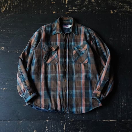 Big Mac Heavy Flannel Quilting Shirt Jacket (80-90s about L)