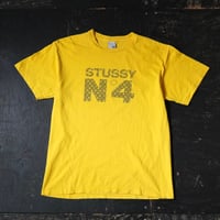 Stussy N°4 Monogram T-Shirt (90s L made in USA)