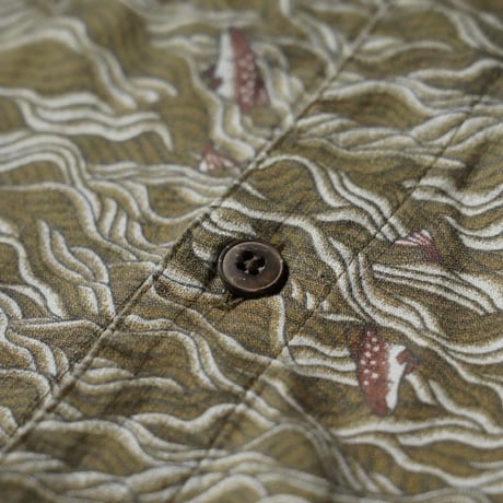 Patagonia Organic Cotton Open Collar Shirt (00s L Wave&Trout)