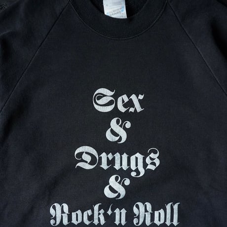 Screen StarsPrinted Raglan Sweat (90s XL Good Design!)
