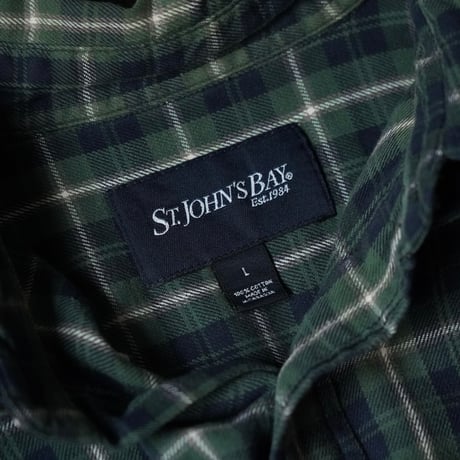 ST. JOHN’S BAY Flannel BD Shirt (L good color!!)