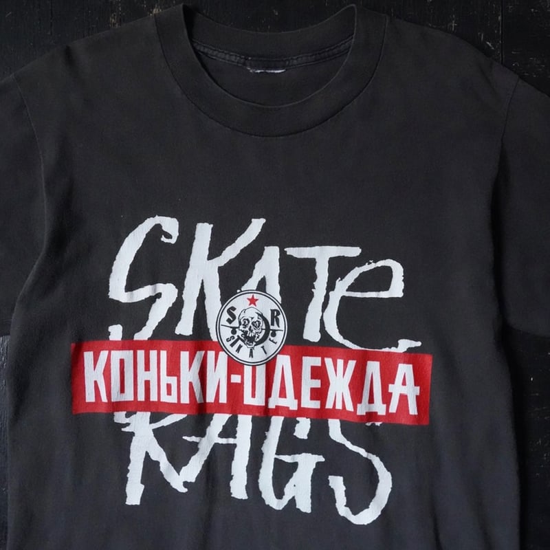 SKATE RAGS スウェット Skate Rags Print T-Shirt (90s about M ) | globu