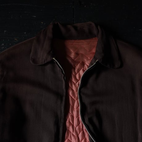 Vintage Rayon Gabardine Jacket (60s Goodfade Best Zipper)