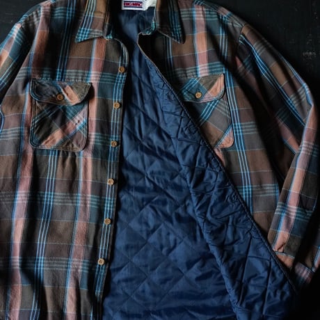 Big Mac Heavy Flannel Quilting Shirt Jacket (80-90s about L)