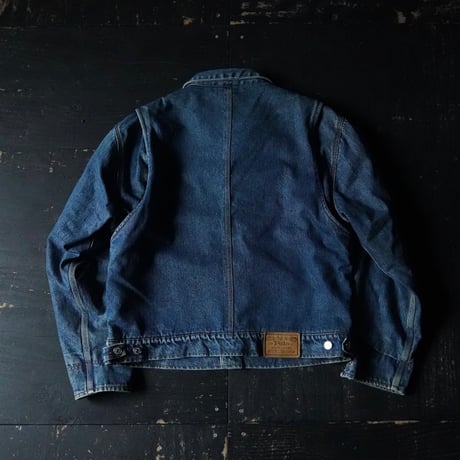 Ralph Lauren Wool Lined Denim Trucker Jacket (90-00s L)