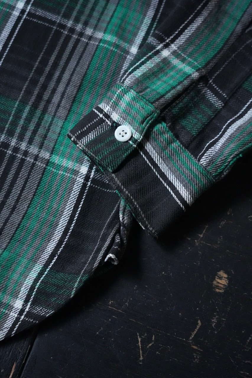 Vintage Plaid Flannel Shirt (50-60s about M マチ付