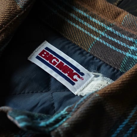 Big Mac Heavy Flannel Quilting Shirt Jacket (80-90s about L)