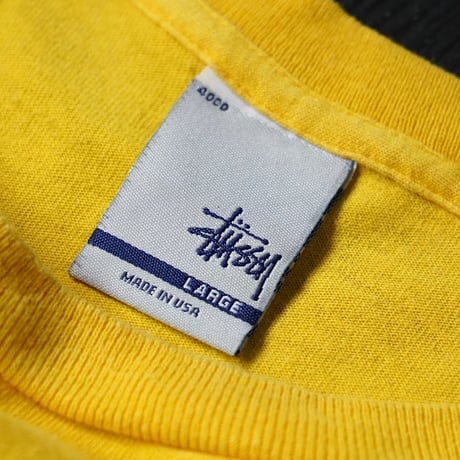 Stussy N°4 Monogram T-Shirt (90s L made in USA)