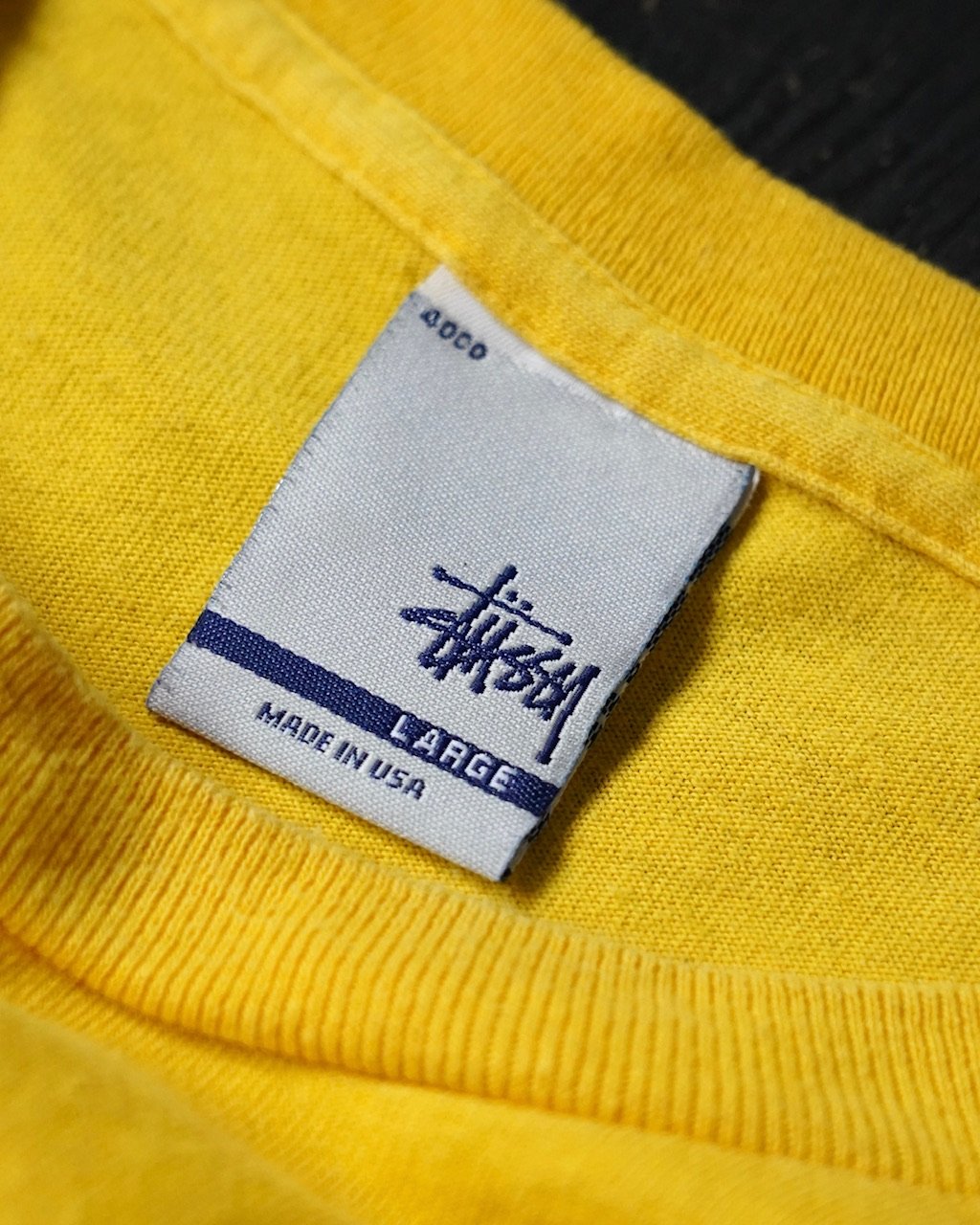Stussy N°4 Monogram T-Shirt (90s L made in USA)