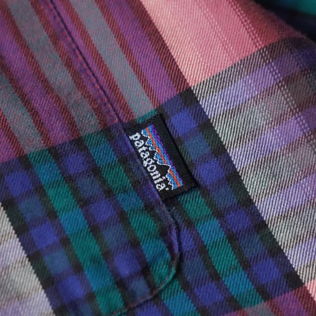 Patagonia Organic Cotton Plaid Shirt (90s L made in Portugal )