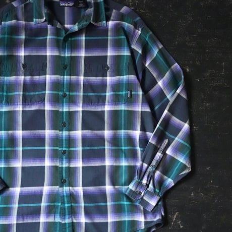 Patagonia Organic Cotton Shirt (90s M 雪なしタグmade in Portugal)