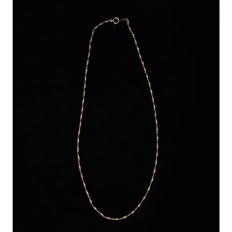 18K Gold Twist Necklace (80-90s Japan )