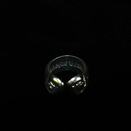 Chrome Hearts Scroll Label Ring (00s 約12号)